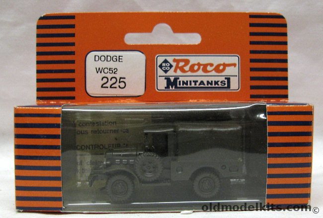 Roco HO Roco HO Scale Dodge WC52 Utility Truck, 225 plastic model kit